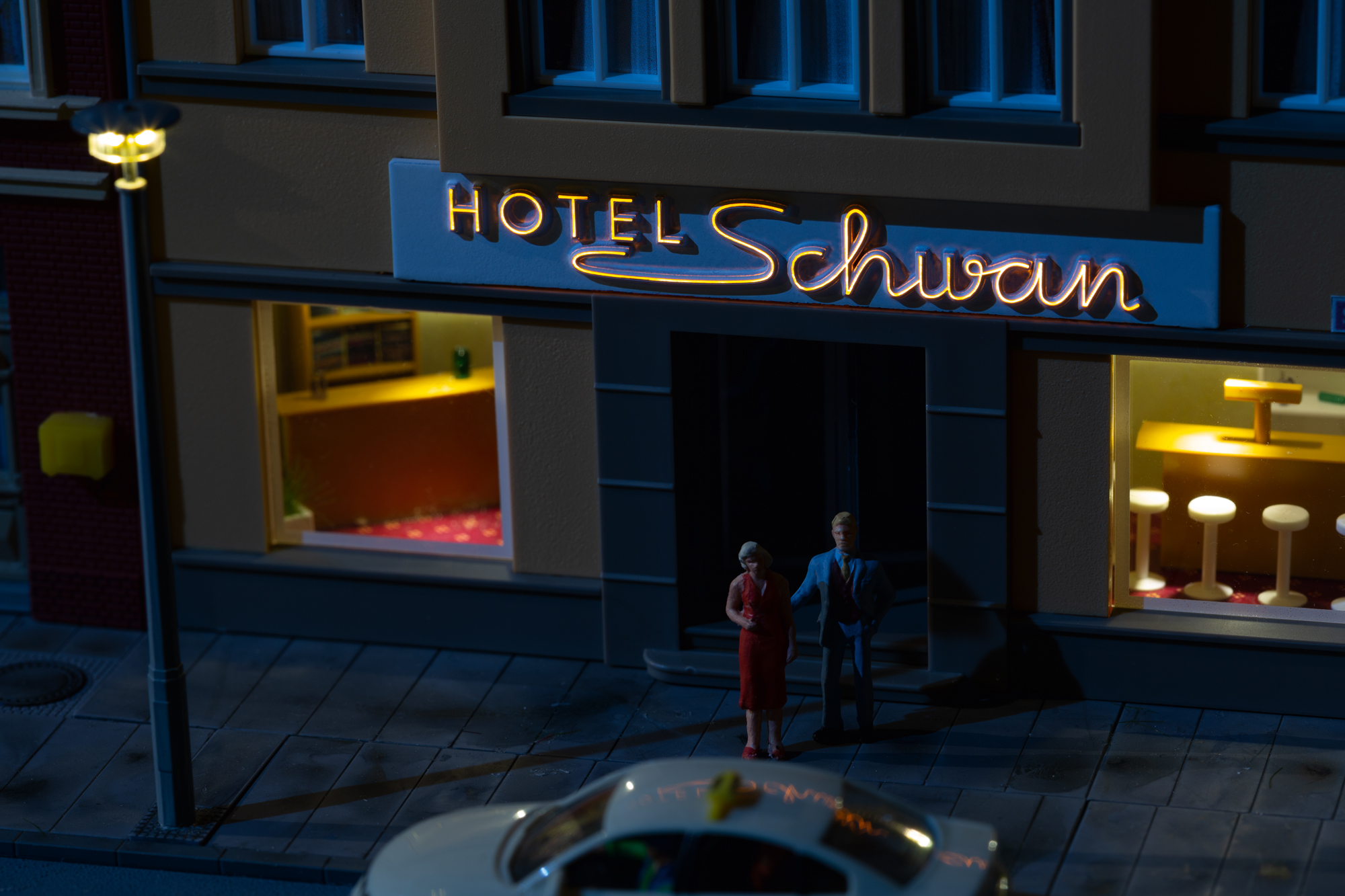 LED-Beleuchtung "Hotel Schwan"